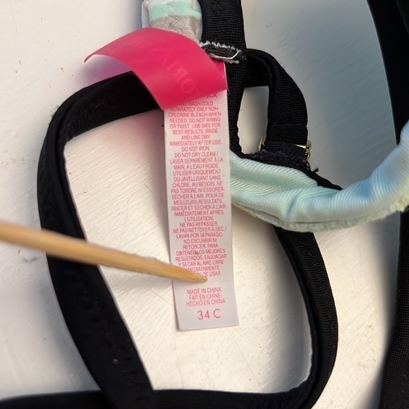 Victoria’s Secret Padded Bikini Top size 34C Adjustable straps - Picture 7 of 10